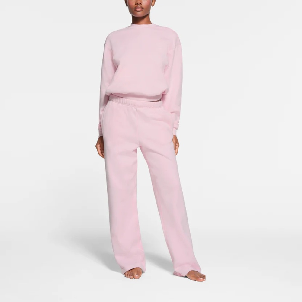 Rare Skims Classic Straight Leg Pants in Cherry Blossom (Limited edison)